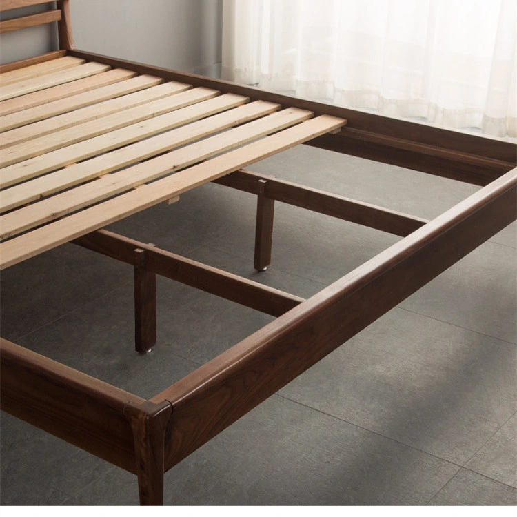North American Black Walnut Modern Minimalist Solid Wood Bed
