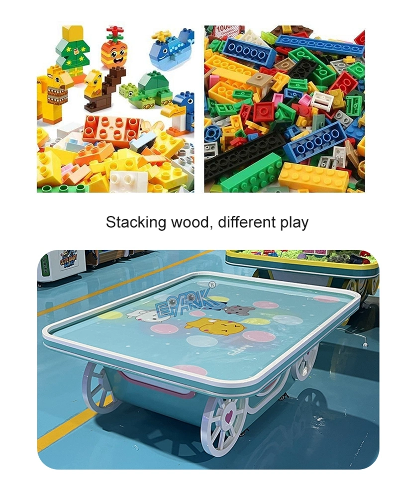 Unleash Child&prime;s Creativity with Carriage Building Block Table Puzzle Sand Table