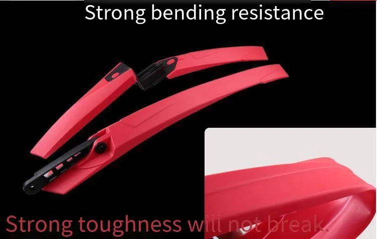 MTB Bicycle Plastic Mudguard with Different Fashion Colors - Directly Manufacturer Quick-Release Mud Removal Bicycle Mudguard