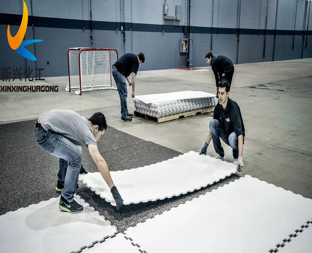Outdoor Backyard Synthetic Ice Hockey Skating Rink Flooring Panels