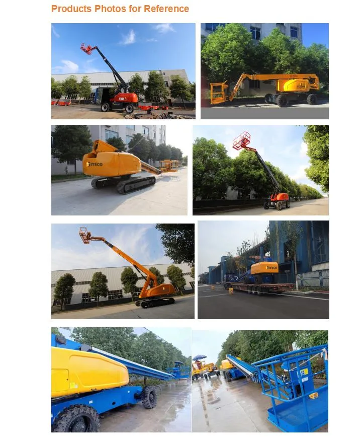 Self-Propelled Hybrid-Powered Electric-Operated Diesel Engined Stick or Straight Boom Lift Genie Manlift Jlg Cherry Picker Telescopic Boom Lift