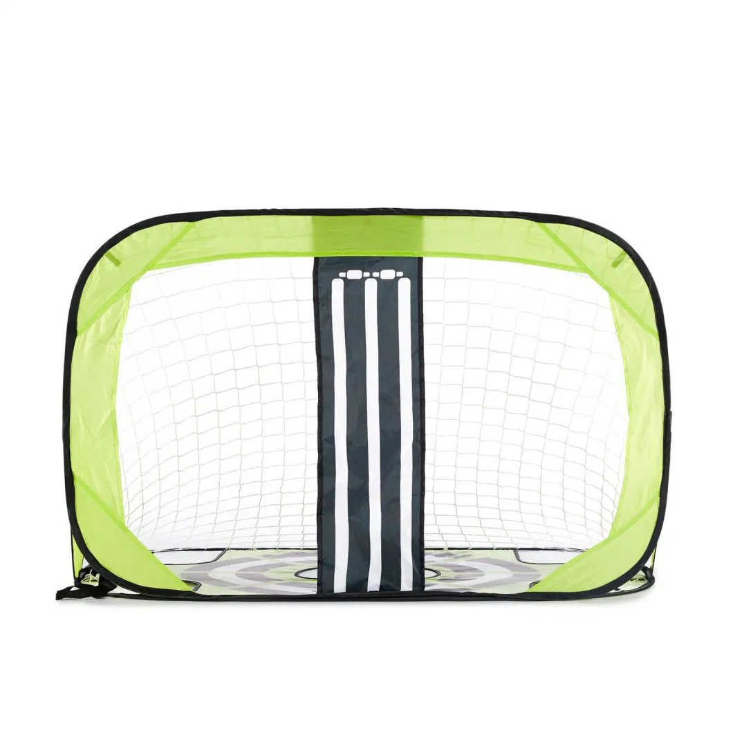 Pop up 2 in 1 Kids Football Goal Target Net Portable Soccer Goal Posts for Foldable Mini Folding Target Training Goal Toy with Carry Bag &amp; Fixing Pegs Bl22551