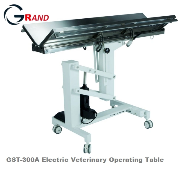 Veterinary Instrument Animal Equipment Vet Electric Veterinary Surgery V Type Operating/Operation Examination Table with Four Castors