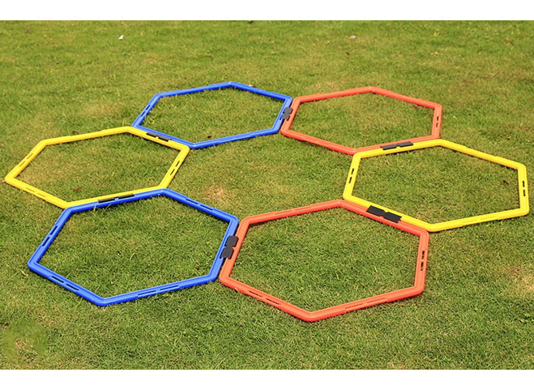 Factory Direct Sale Football Soccer Hex Speed Training Ring Hexagon Agility Rings