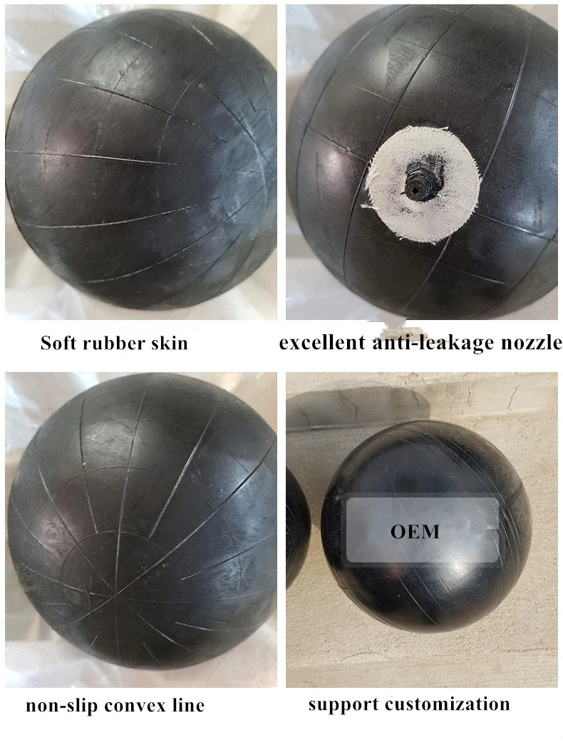 Black Round Football Basketball Volleyball Bladder No. 2 Rubber Bladder