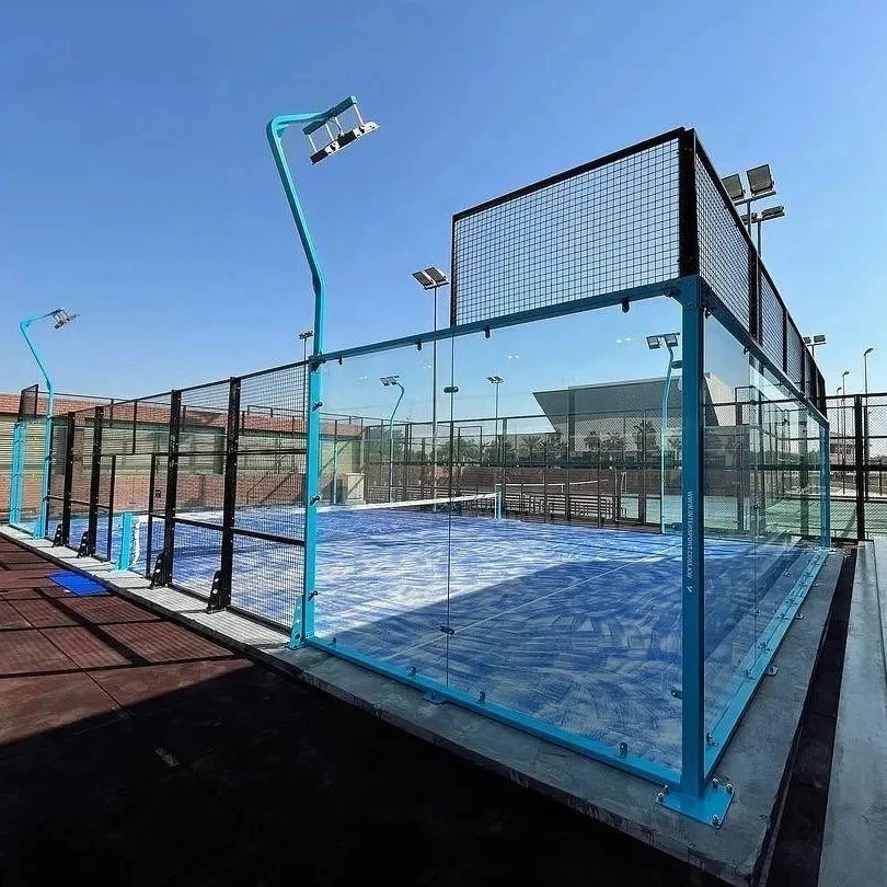 Padel Tennis Court Flooring/Basketball Court Flooring Manufacturers Soccer Fence China Galvanized Steel Mesh Plate Tennis Courts