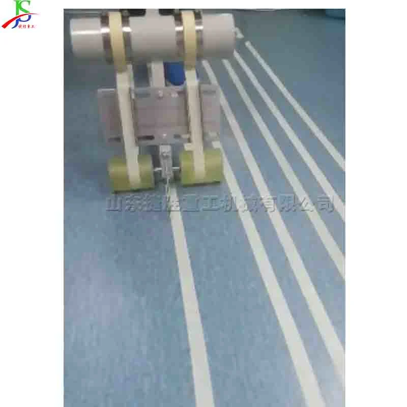 PVC Warning Barricade Floor Marking Tape Machine Zebra Line Sticking Equipment Beautiful Grain Paper Tape Machine