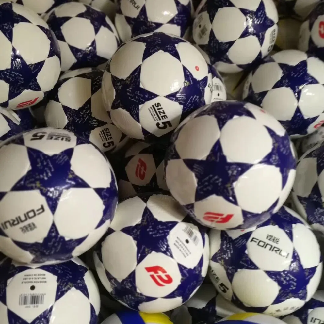 Custom Logo Size 4 Size 5 Football Premier PVC PU Seamless Soccer Ball Goal Team Match Training Balls League Futbol Bola