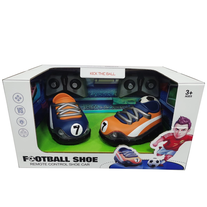 Souvenirs Qatar 2022 World Cup Gift 2.4G 2PCS Remote Control Soccer Shoe Cars Kids Cool Toys Kick Football RC Car