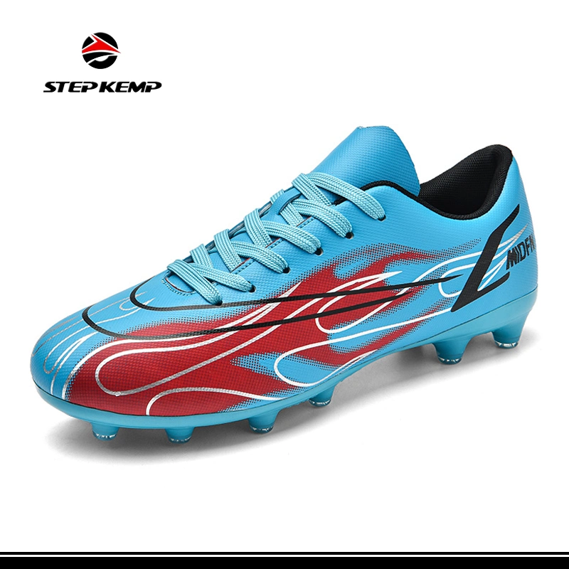 Soccer Cleats Football Shoes Non-Slip Spikes Lace-up Outdoor TF Turf Futsal Sneaker Ex-23f7016