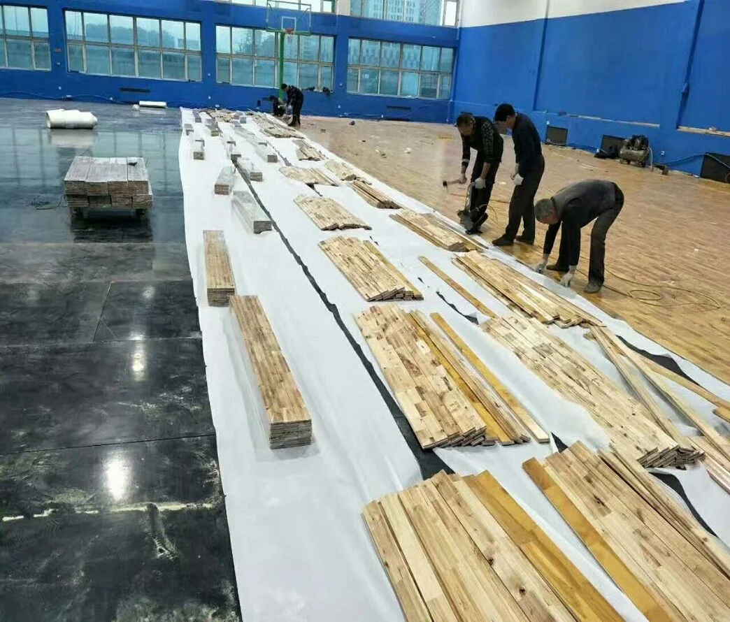 22mm Thickness Sport Wood Flooring Solid / Hardwood Flooring