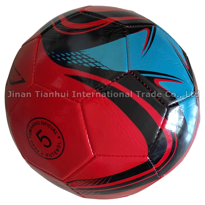 Custom Size 8cm to 22cm PVC Machine Stitched Sports Training Soccer Ball Football Ball