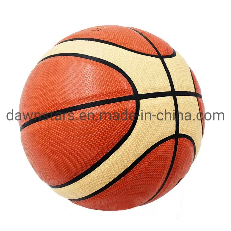 Wholesale Price Custom Logo PU Leather Training Basketball Ball Size 5 6 7