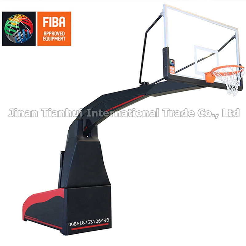 Fiba Standard Professional Competition Electric Folding Basketball Stand