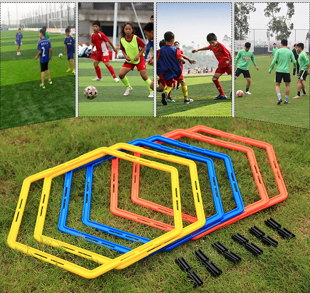 Factory Direct Sale Football Soccer Hex Speed Training Ring Hexagon Agility Rings