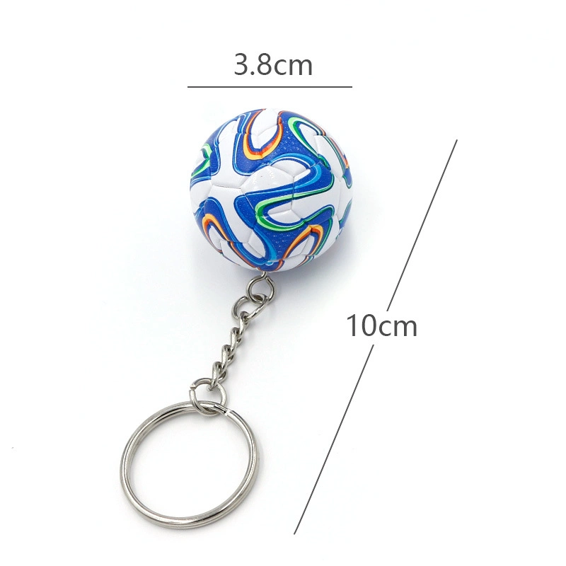 Fluff Ball Beetle PVC Graduation Wholesale 2022 World Cup Souvenir Gift China Wholesale Soccer PVC Keychain for Sale