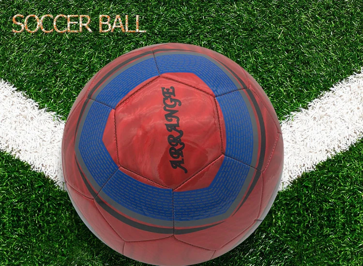 Official Size 5 Red Laser Material Football