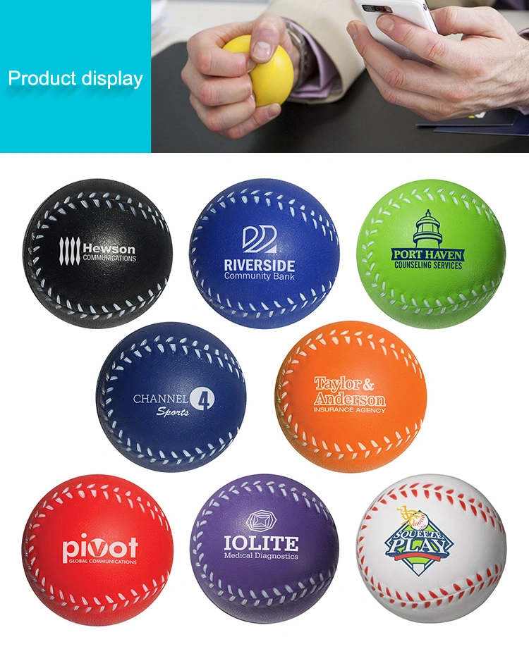China Manufacturer Bulk Cheap Custom PU Foam Sport Small Basketball Baseball Rugby Tennis Volleyball Squeeze Stress Ball Toy for Promotion