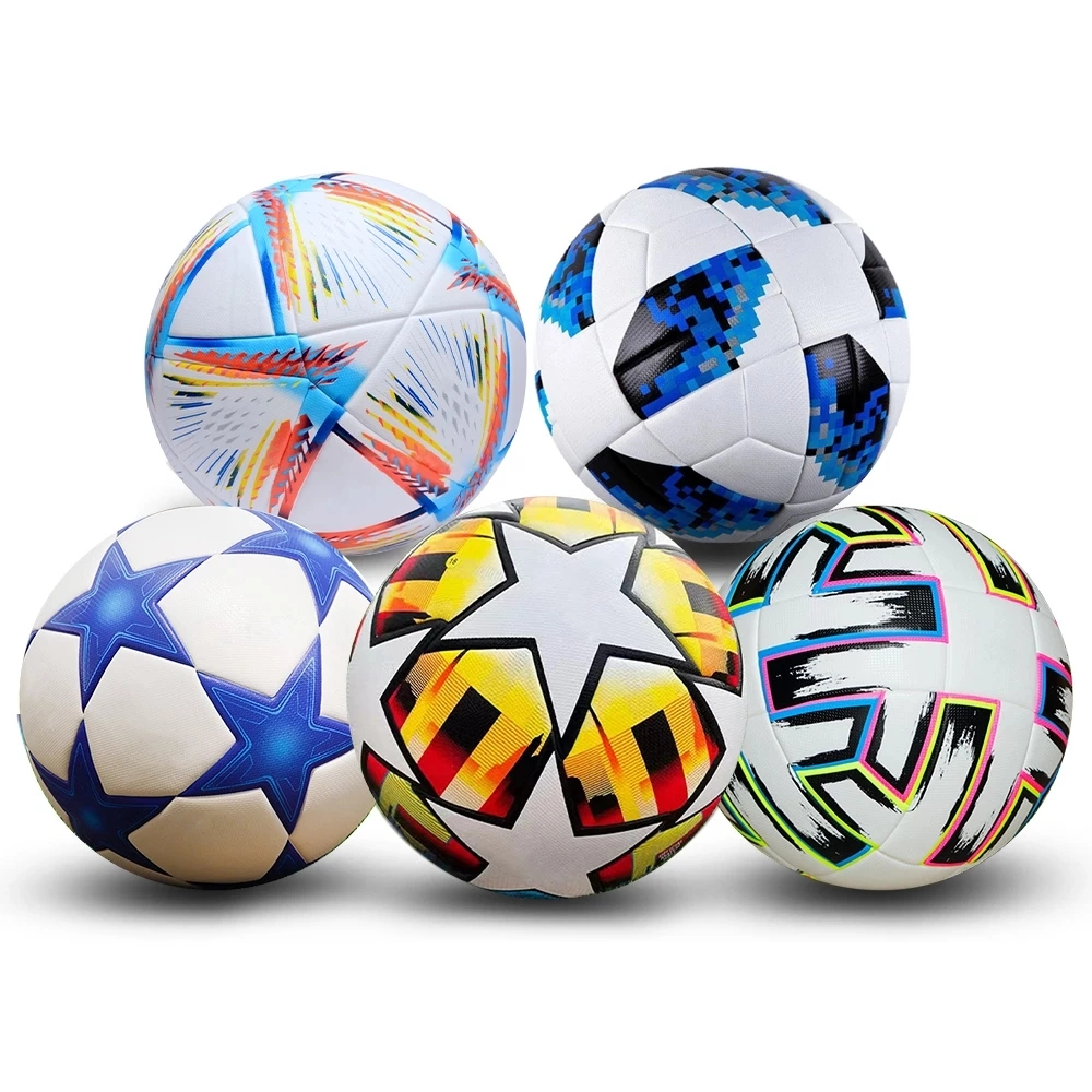 Custom Logo Size 5 Premier High Quality Seamless Goal Team Match Ball Soccer Ball Training League Football