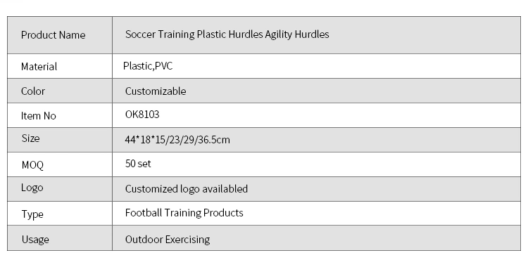 Okpro Soccer Speed Agility Training Hurdles/Agility Hurdles