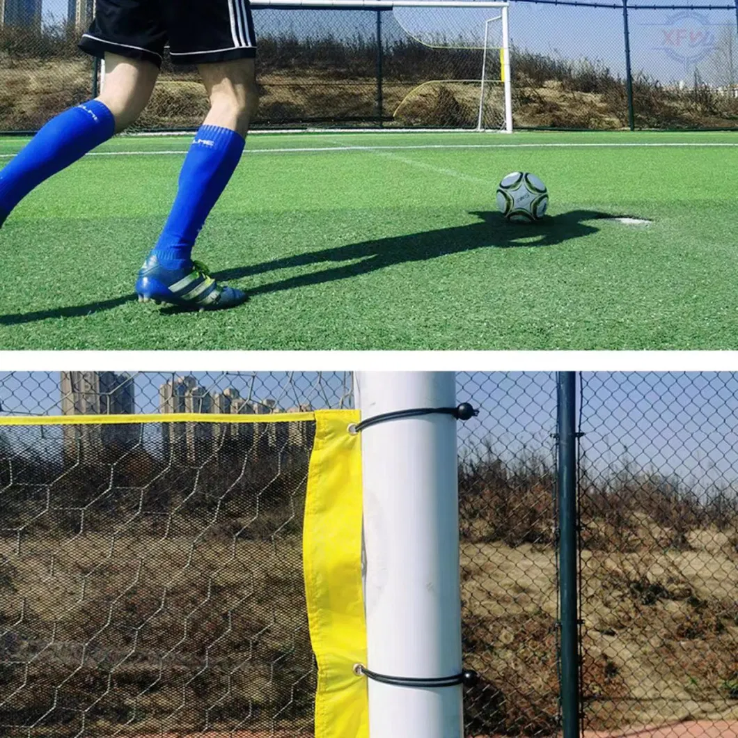 Heavy Duty Polyester Mesh Fabric Football Soccer Post Target Shot Training Goal