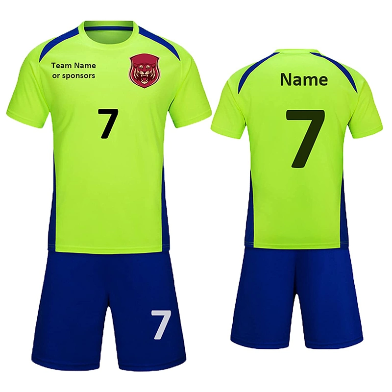 Dye Sublimation Custom Thai Quality Soccer Jersey Polyester Team Training Kids Soccer Uniform