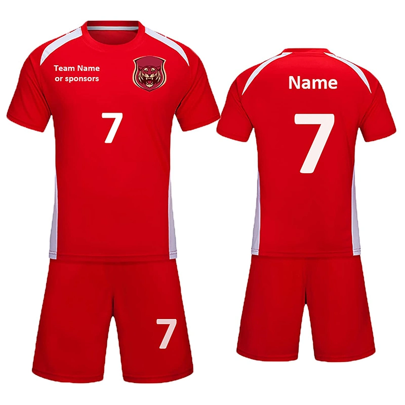 Dye Sublimation Custom Thai Quality Soccer Jersey Polyester Team Training Kids Soccer Uniform