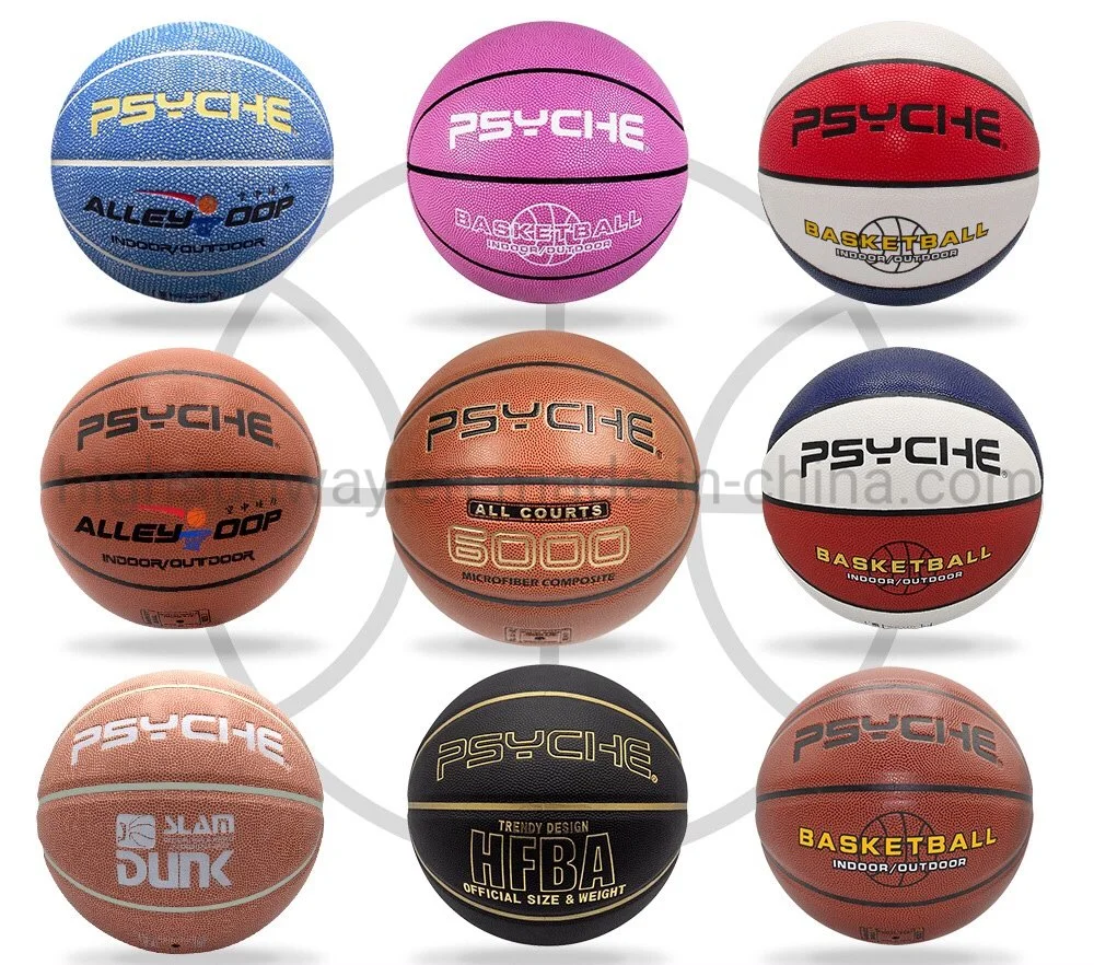 Customized Offficial Size3/5/7 Inflatable Kids Indoor Outdoor Rubber Basketball