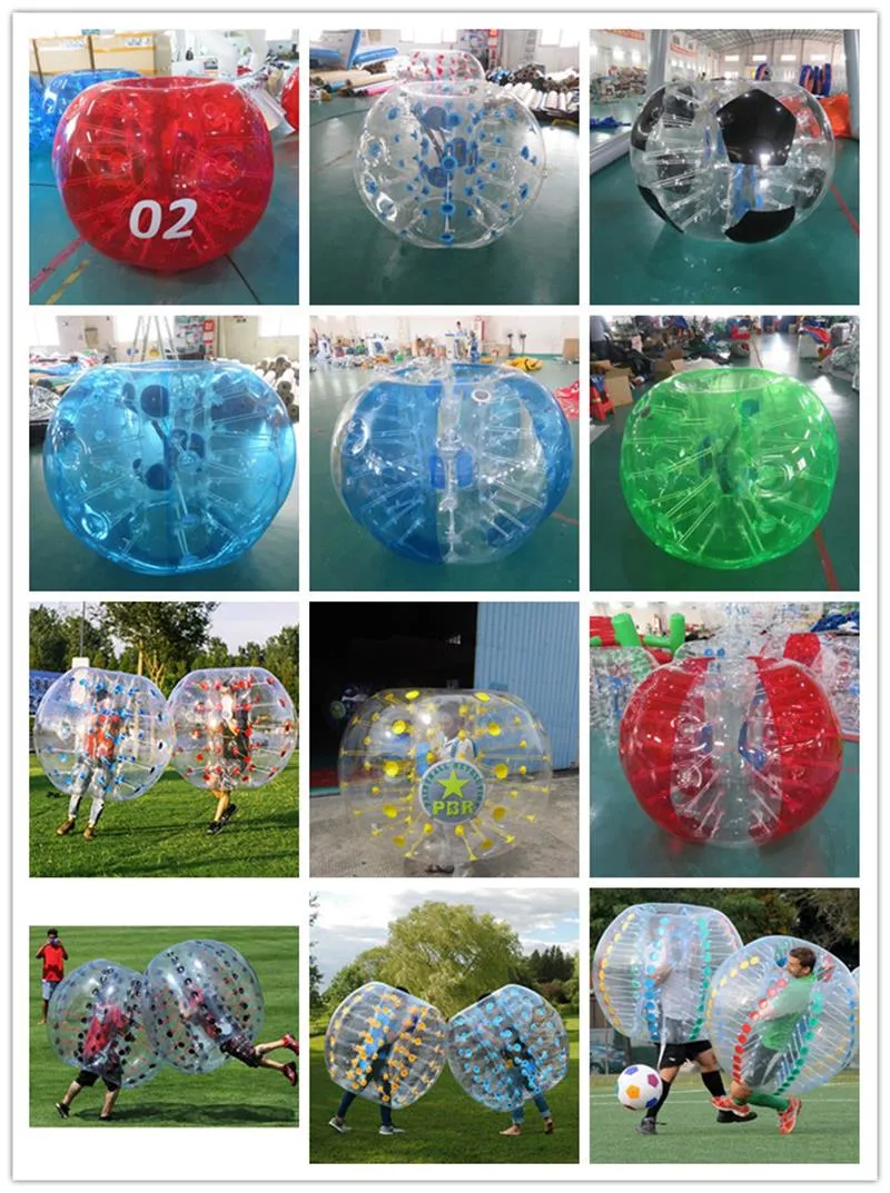 New Style Color Dots Body Sumo Ball Bubble Soccer Ball with High Quality PVC Materials