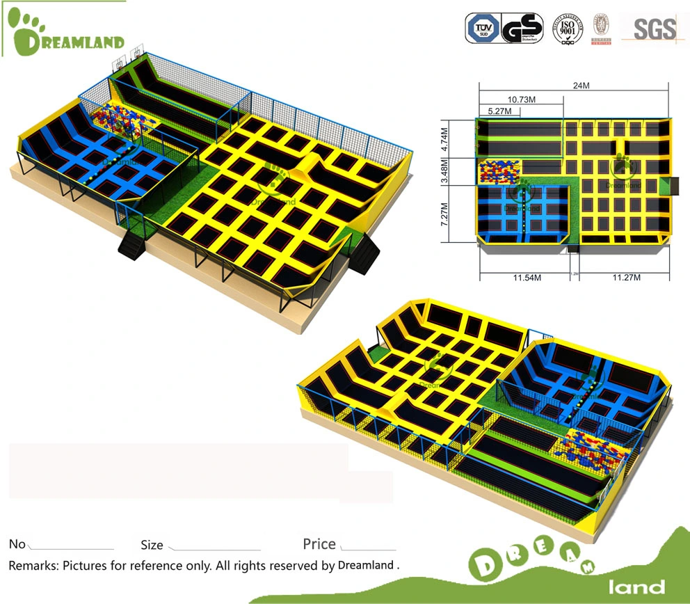 Large Size Indoor Trampoline Park with Basketball for Sale