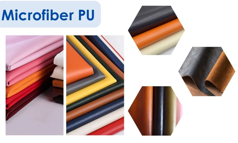 Synthetic Faux PVC Semi PU Leather Fabric for Purses Shoes Soccer Balls Golf Gloves