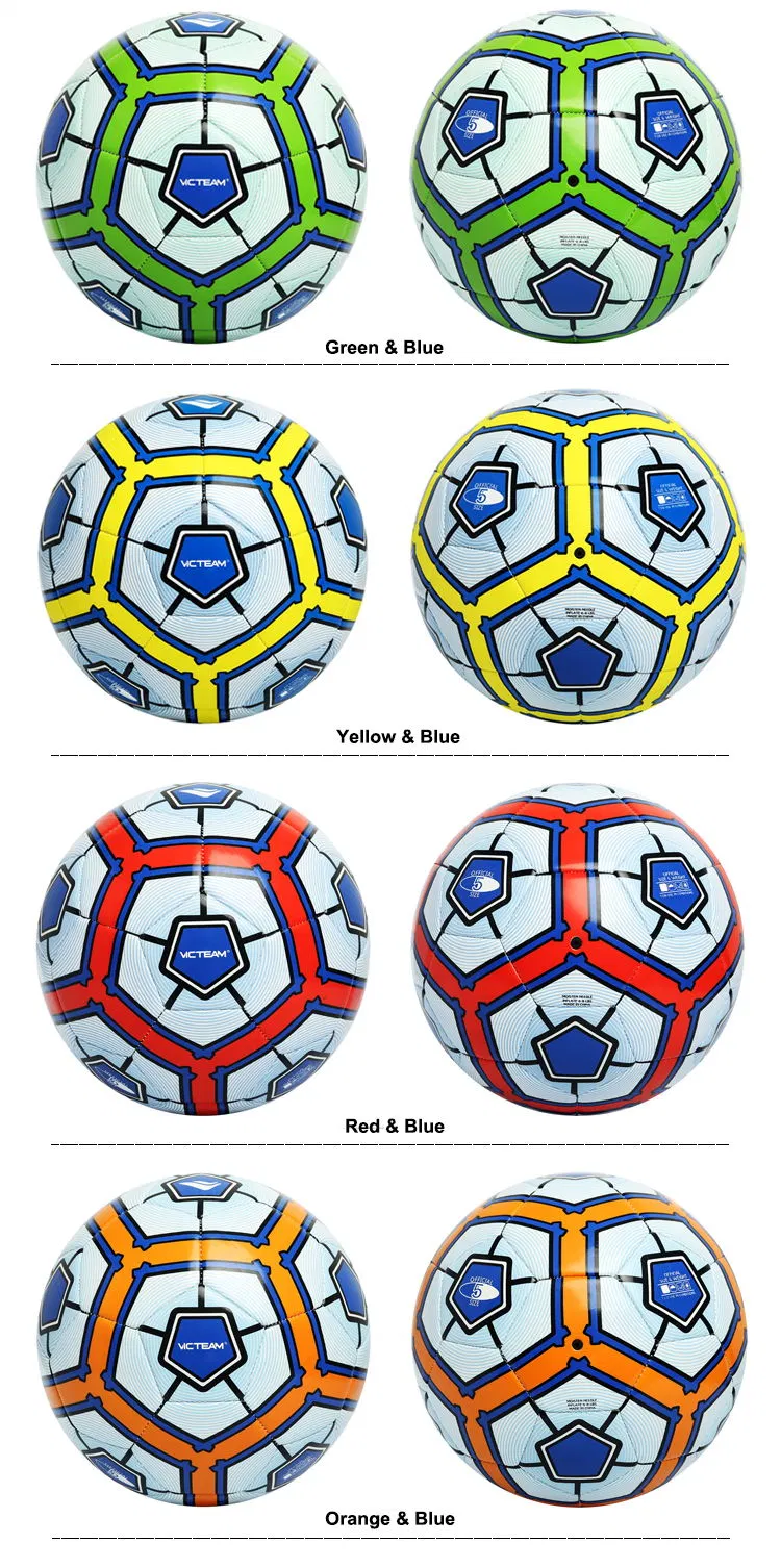 Wearproof Machine-Stitched Number 5 4 Soccer Ball