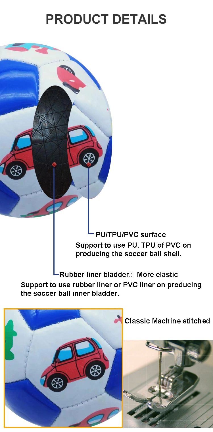 Children Ball Machine Stitching Gift Mini Size Two EVA Foam Soccer Ball