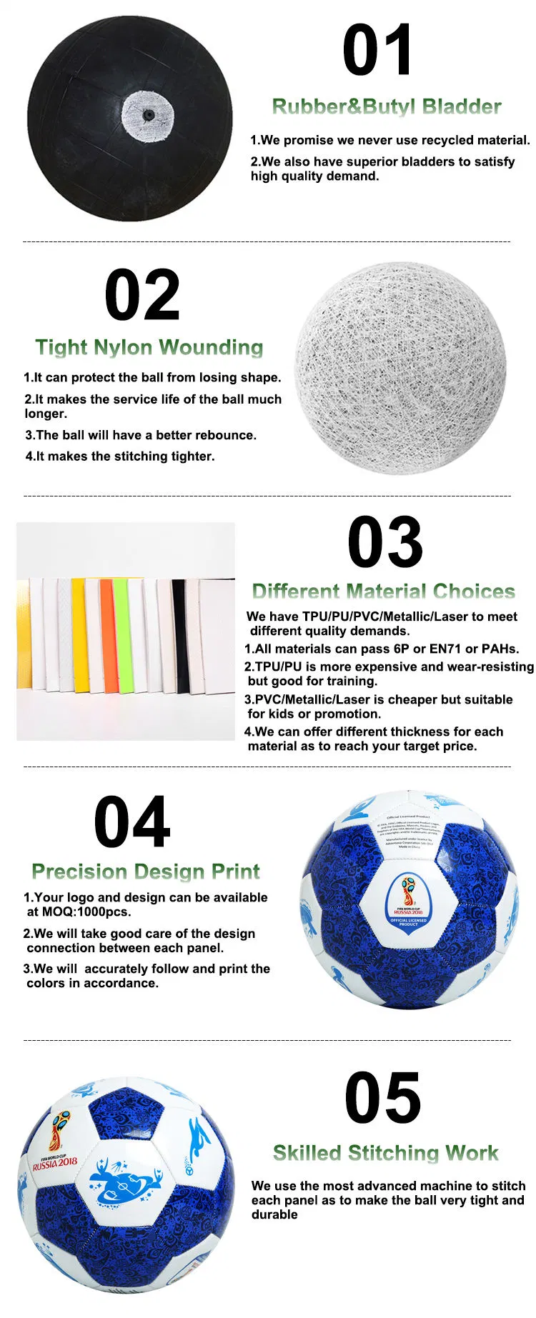 Factory Price Ce Standard Machine Sewn Soccer Ball