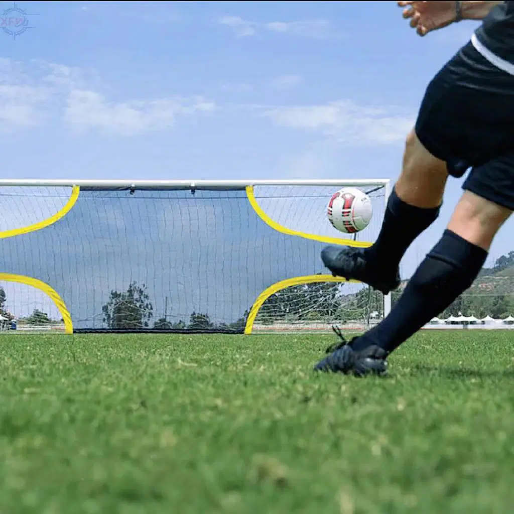 Heavy Duty Polyester Mesh Fabric Football Soccer Post Target Shot Training Goal