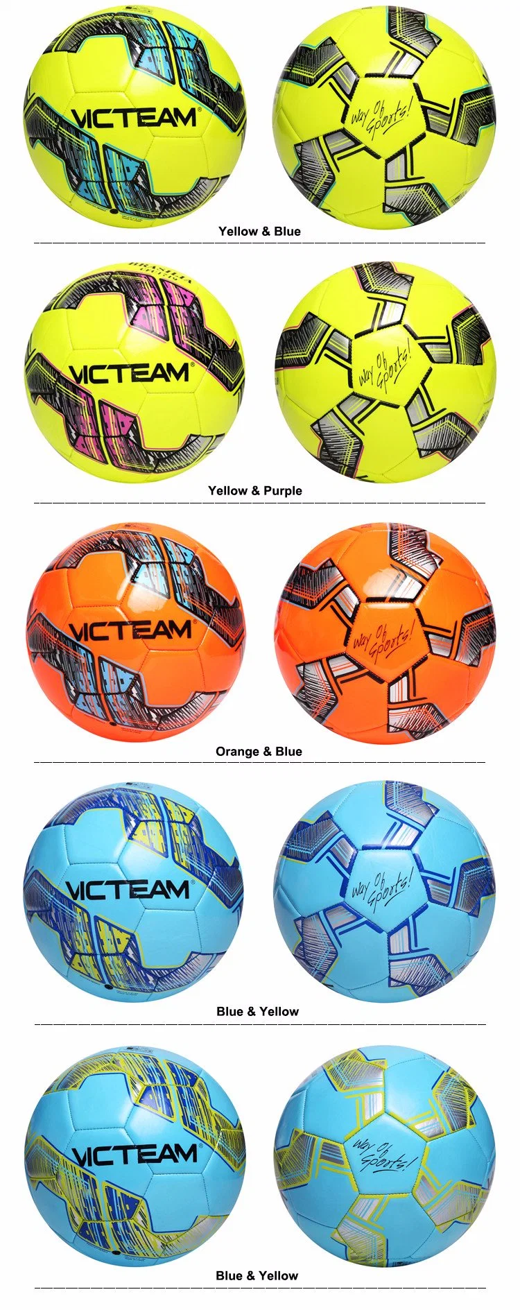 New Design Custom Logo Glossy Futsal Soccer Ball
