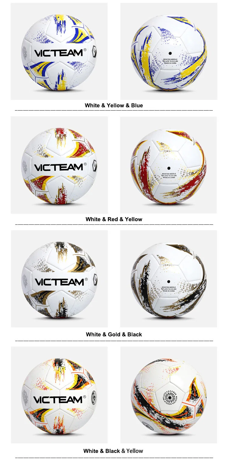 PVC Material Machine Stitched Football Soccer Ball