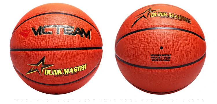 Custom Logo PU Leather Size 7 6 5 Match Basketball