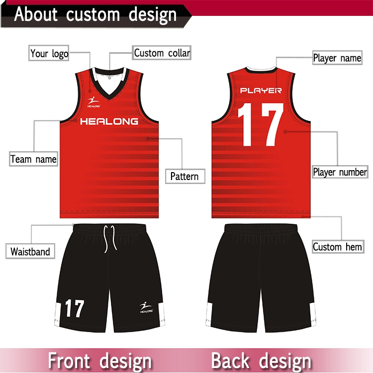 Wholesale Polyester Retro Double Sided Basketball Jersey Custom Youth Mesh Breathable Reversible Basketball Shirts