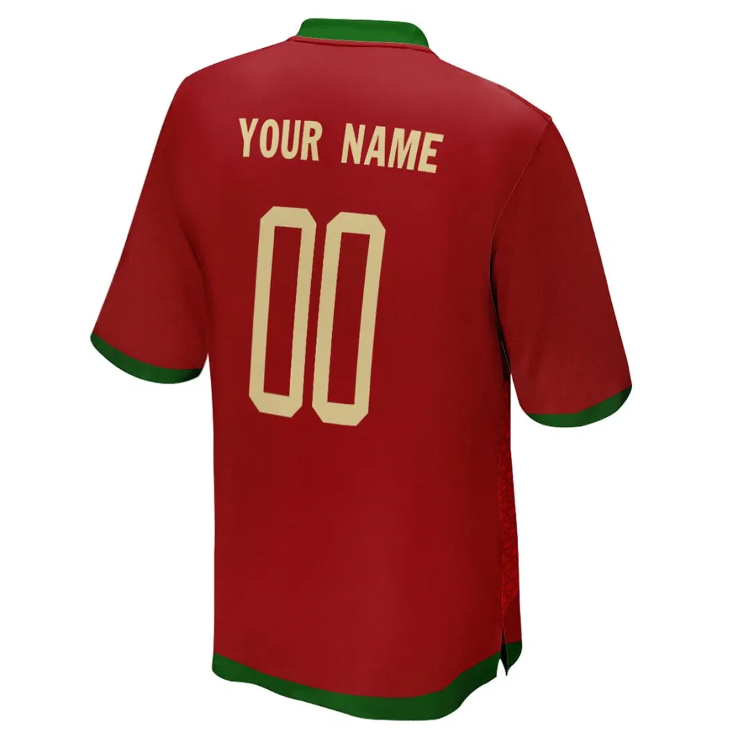 2022 World Cup Portugal Football Jersey Quick Dry Custom Soccer Jersey