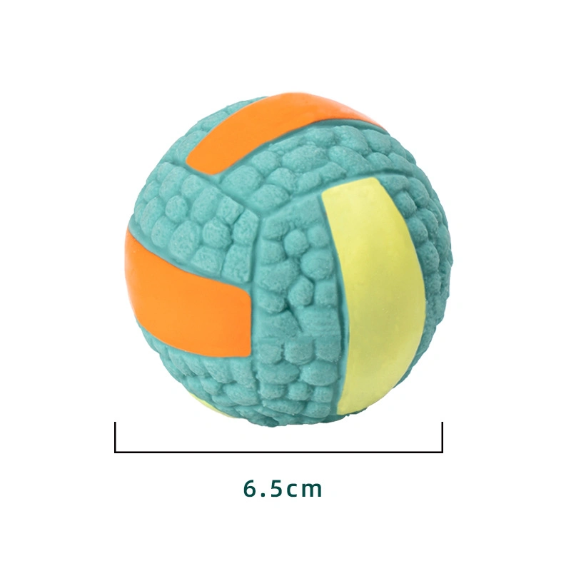 Squeaky Dog Ball, Latex Rubber Dog Squeak Toys, 2.7&prime;&prime; Soft Bouncy Fetch Balls for Medium Small Pets Interactive Play