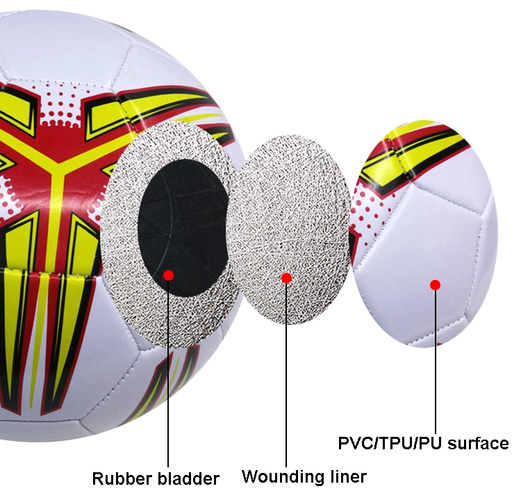 White Leather Layers 2 Stitching Soccer Balls