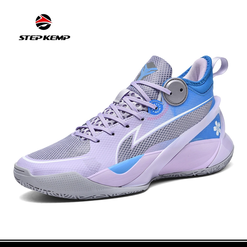 Unisex Fashion Sneakers MID Top Athletic Walking Mesh Comfortable Basketball Sports Shoe Ex-22b6192
