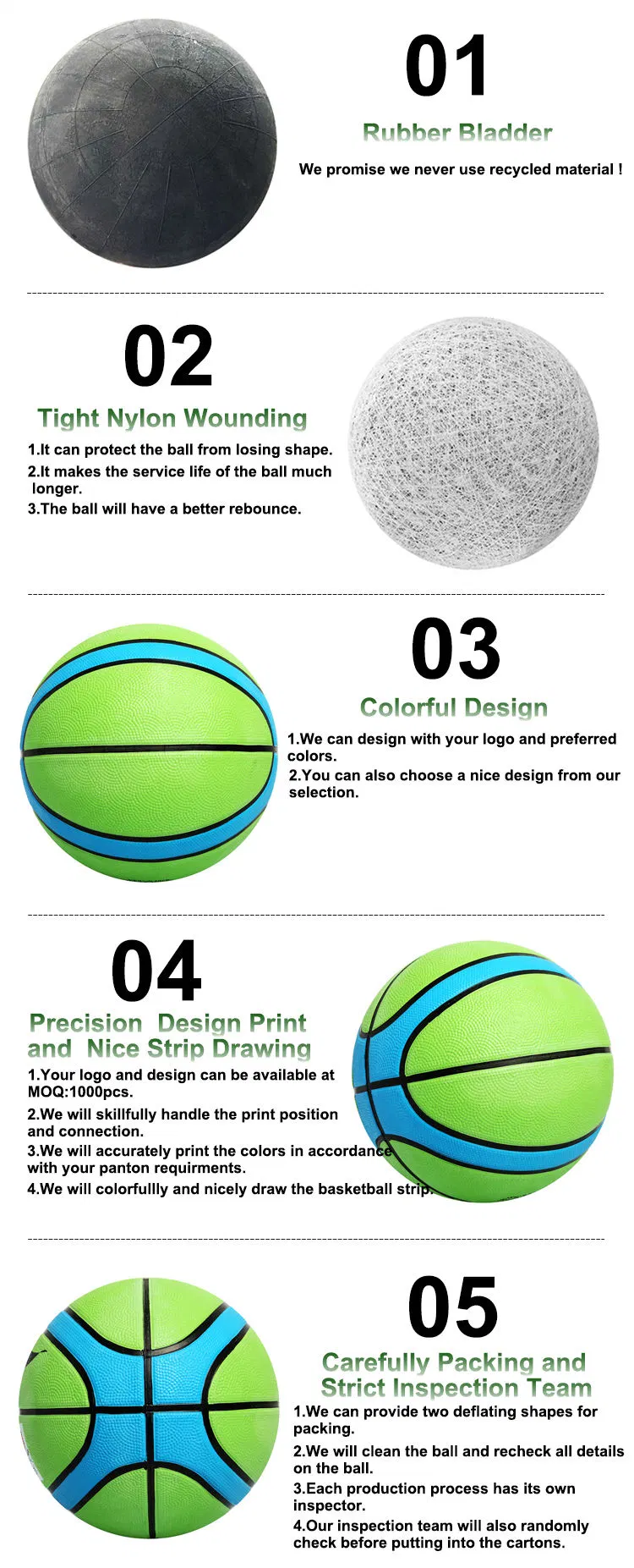 Cheap Ce Approved Rubber Basketball Manufacturers