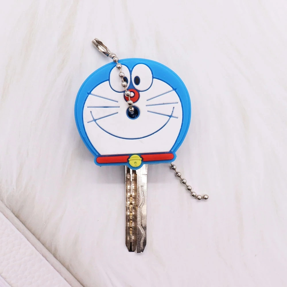 Cute Fashion Cartoon Anime Design Personalized Logo &amp; Shape Cat Animal PVC Rubber Silicone Keychain