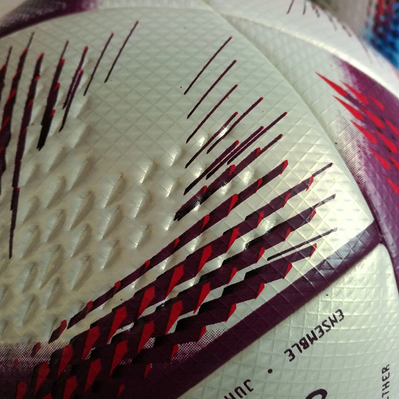 Top Quality PU Leather Seamless Laminated Match Soccer Ball