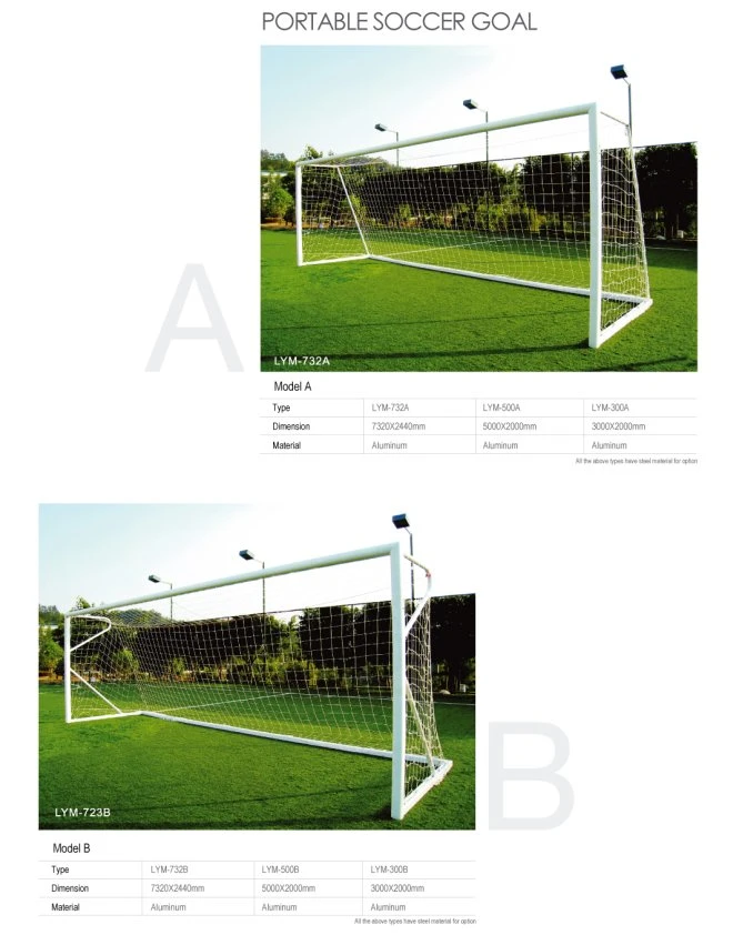 Goal Frames Team Sports Soccer Aluminum Soccer Goal Doors