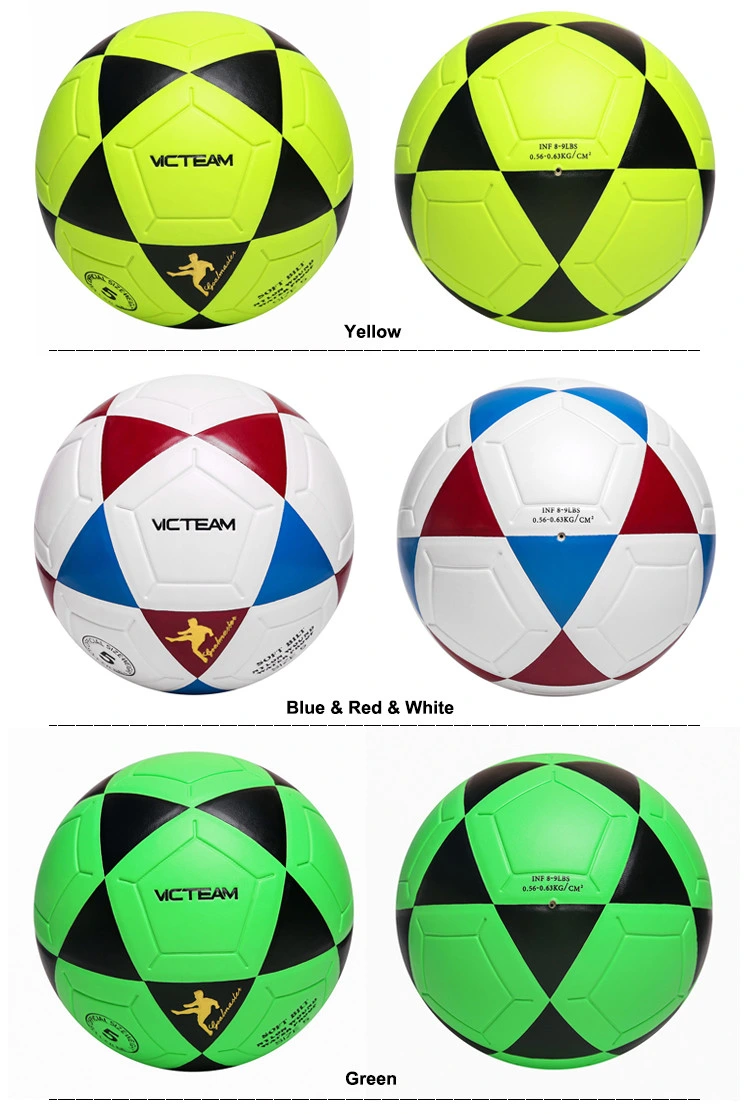 Bright Colored Waterproof Fluorescent Soccer Ball