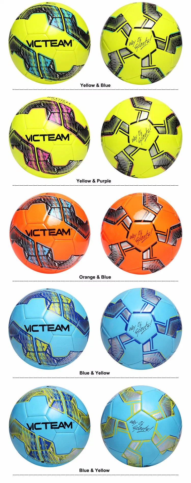 Vivid Machine-Stitched 3.5mm TPU EVA Soccer Ball