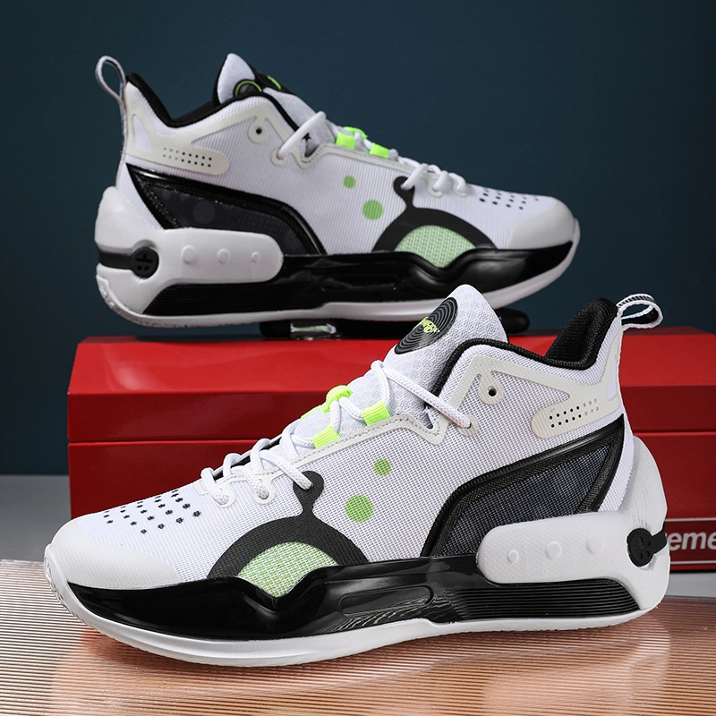 Couple High-Quality Sports Shoes Glow Non-Slip Shock Absorption Basketball Shoes